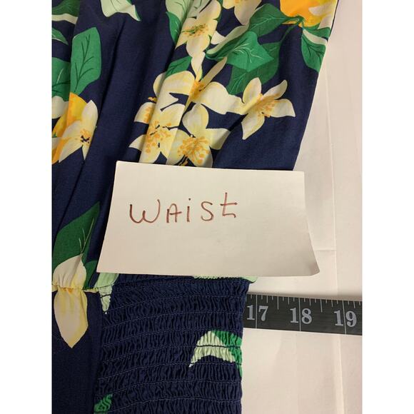 Old Navy Womens Dress Tropical Floral Resort Vacation Island Cruise Size L Mini - Picture 10 of 10